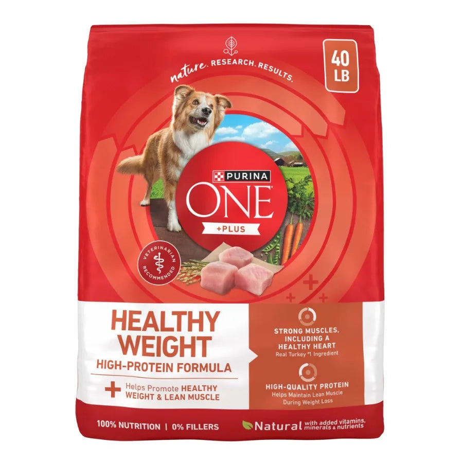 +Plus Dry Dog Food High Protein Healthy Weight, Real Turkey 40 lb Bag