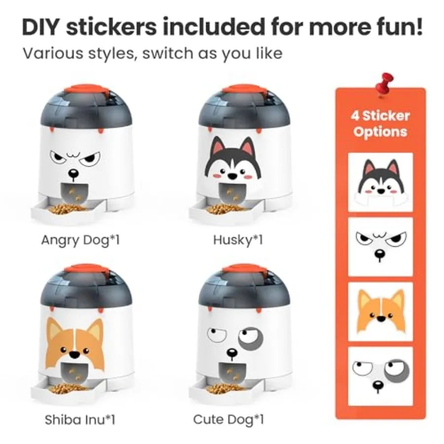 Dog Puzzle Feeder Toy, Interactive IQ Training, Electronic Treat Dispenser, Automatic Rechargeable with Remote for Food Dispensers