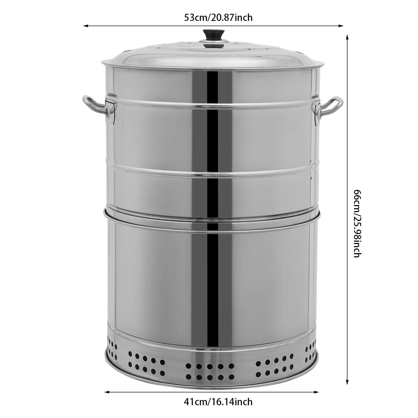 Portable Charcoal Barbecue Grill – 201 Stainless Steel – 16.14"x25.98" – 360° All-Round Grilling – Oil-Carbon Separation – 50 Skewers – Vertical Hanging + Grill Net – Fire Pit – for Camping Party Backyard