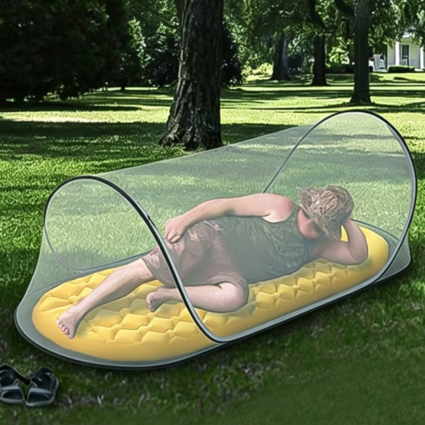 78x31x22in Large Pop-Up Mosquito Net, Lightweight, Breathable, and Soft Convenient Mesh Tent, Foldable and Durable, Mosquito Net