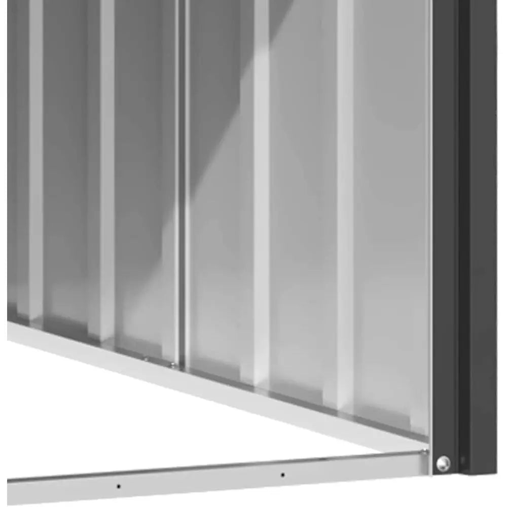 Dog House, Outdoor Pet Kennel with Weatherproof Roof, Durable Outdoor Puppy Shelter Kennel or Pet, Anthracite Galvanized Steel