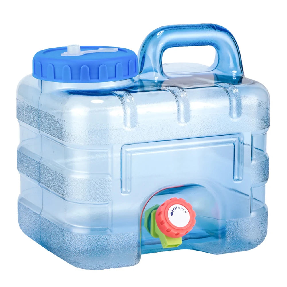 Portable Water Container with Spigot Large Capacity Water Storage Carrier Water Storage Container for Hiking Self-Driving Tour