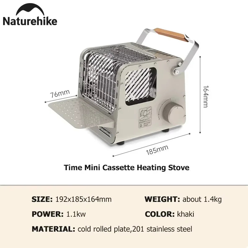 Camp Heater Portable Space Heater for Indoor & Outdoor Use Camping Mini Cassette Heating Stove