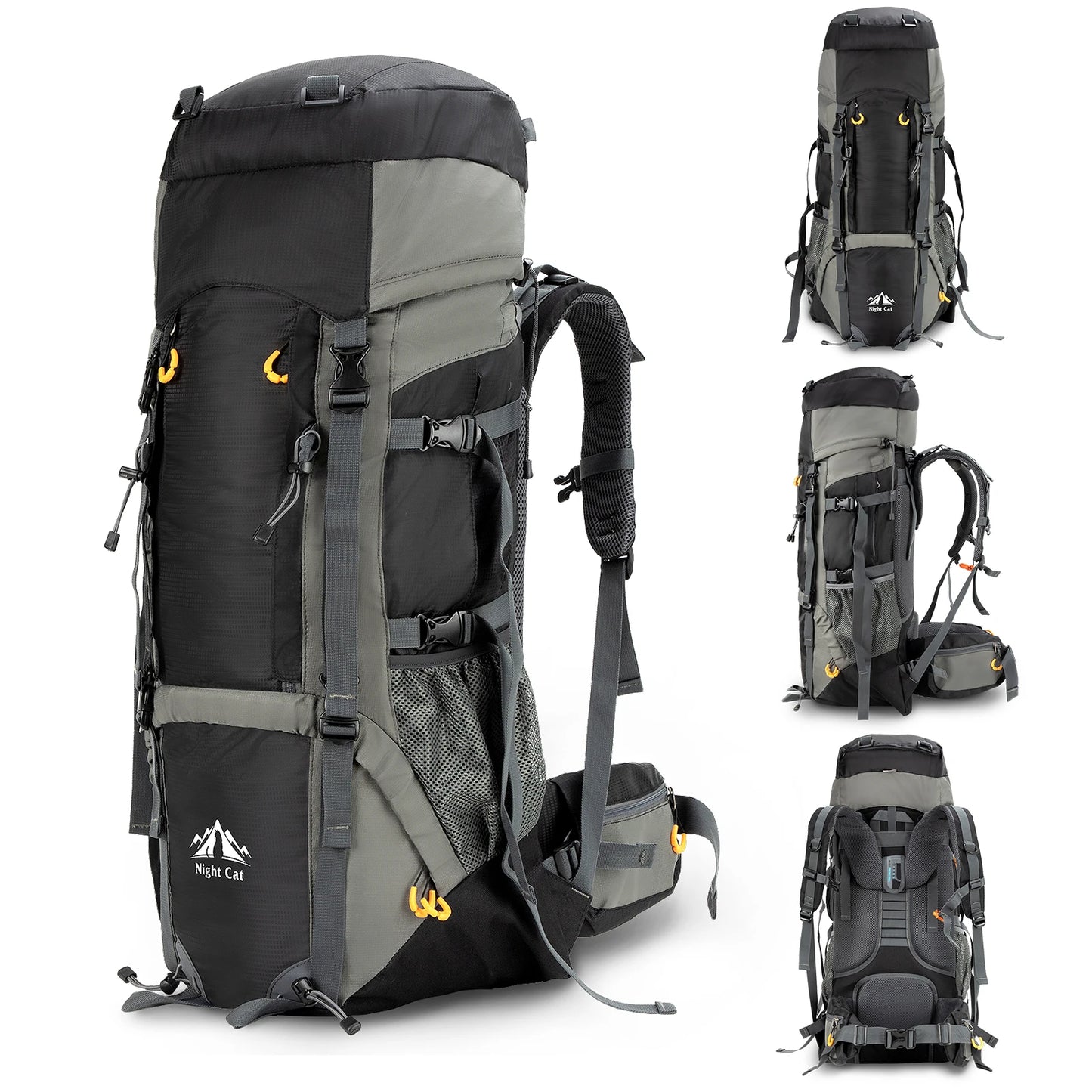 Camping Backpacks 70L 90L with Internal Frame Hiking Backpack for Men Women Waterproof Lightweight Breathable Outdoor Mountaineering Traveling