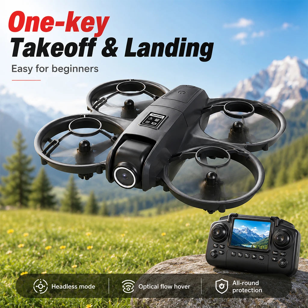 Portable Drone Dual Camera Aerial PLY3 Portable Drone Dual Camera Aerial Photography 2.4 Inch Screen Remote Control WIFI Image Transmissiohotography 2.4 Inch Screen Remote Control WIFI Image Transmission Optical Flow Hove