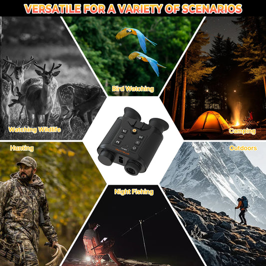 Night Vision Binoculars 4K 8X Digital Zoom for Helmet Night Vision Goggles for Outdoor Hunting Night Vision Binoculars