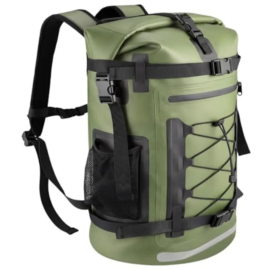 Waterproof Backpack, 40L Heavy Duty Dry Bag Backpack, Roll-Top Hiking Travel Backpack, Heavy-Duty Floating Waterproof Bag