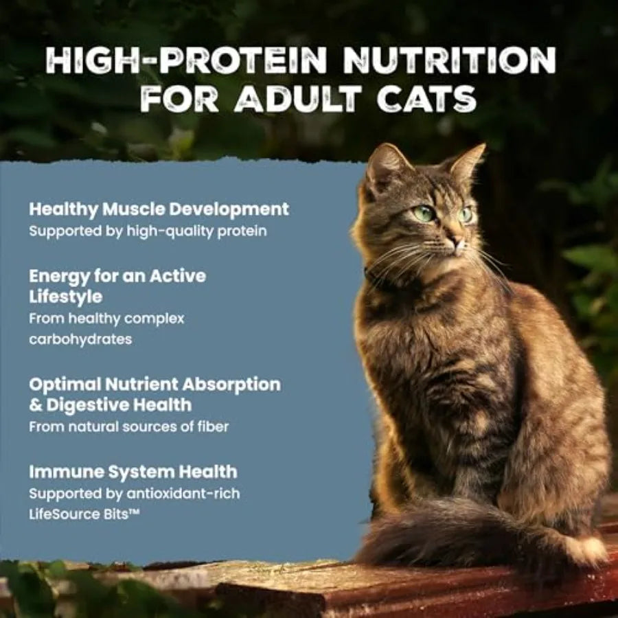 Wilderness Chicken Natural High-Protein Grain-Free Dry Food for Adult Indoor Cats, Real Chicken First, Antioxidant-Rich LifeSou