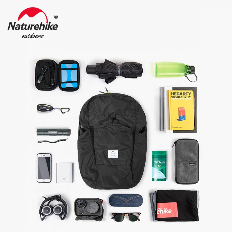Shoulder Bag 170g Backpack 22L Ultralight Unisex Outdoor Camping Travel Climbing Trekking Waterproof Folding Bags