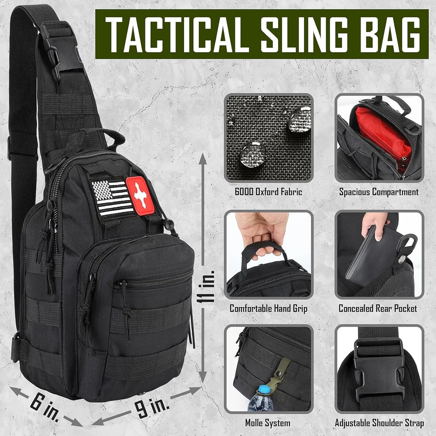 268-Piece Emergency Survival Kit with First Aid, Camping Axe, Headlamp & Crossbody Bag for Outdoor Adventures