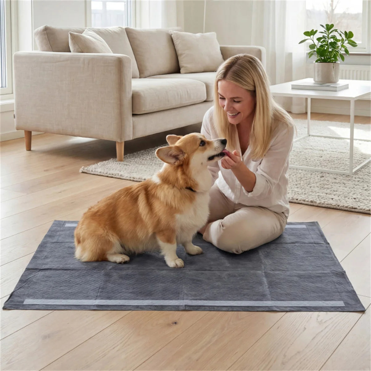 150 Pcs Extra Large Pet Pads with 6-Layer Activated Carbon, Leakproof & Odor Control for Dog Potty
