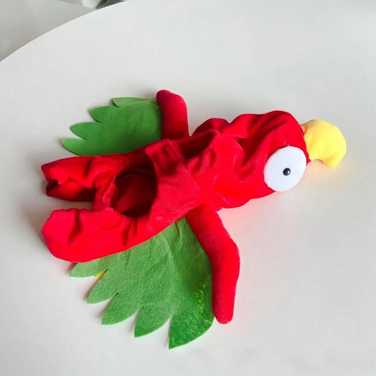 Halloween Pet Turkey Standing Costume With Colorful 3D Wings, Funny Red Bird Standing Outfit For Small And Medium Dogs