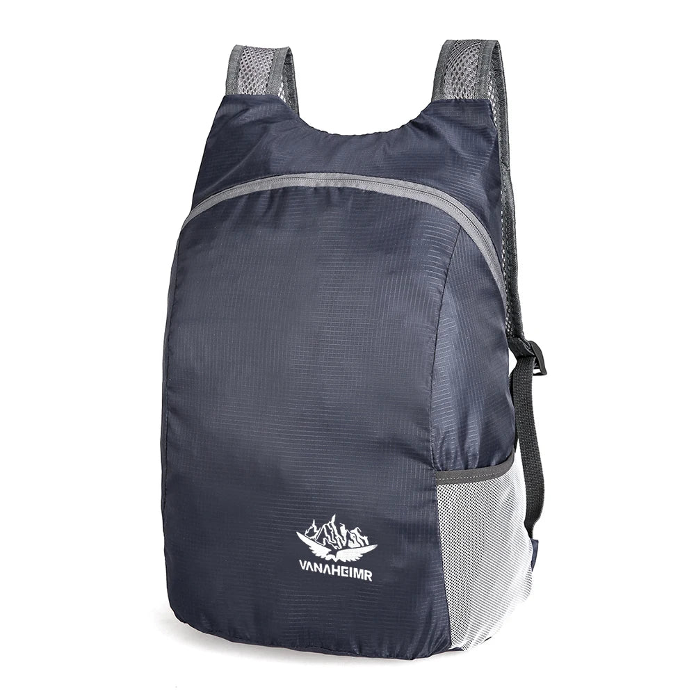 Nylon Travel Knapsack Breathable Foldable Mountaineering Rucksacks Waterproof Lightweight for Men Women for Hiking Fishing