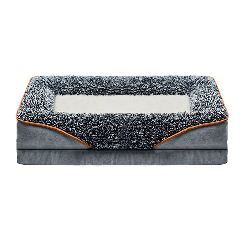 An Oversized Dog Bed Removable Washable for All Seasons, Pet Bed Sofa, Comfortable and Soft Cat Sofa Bed With Raised Edges