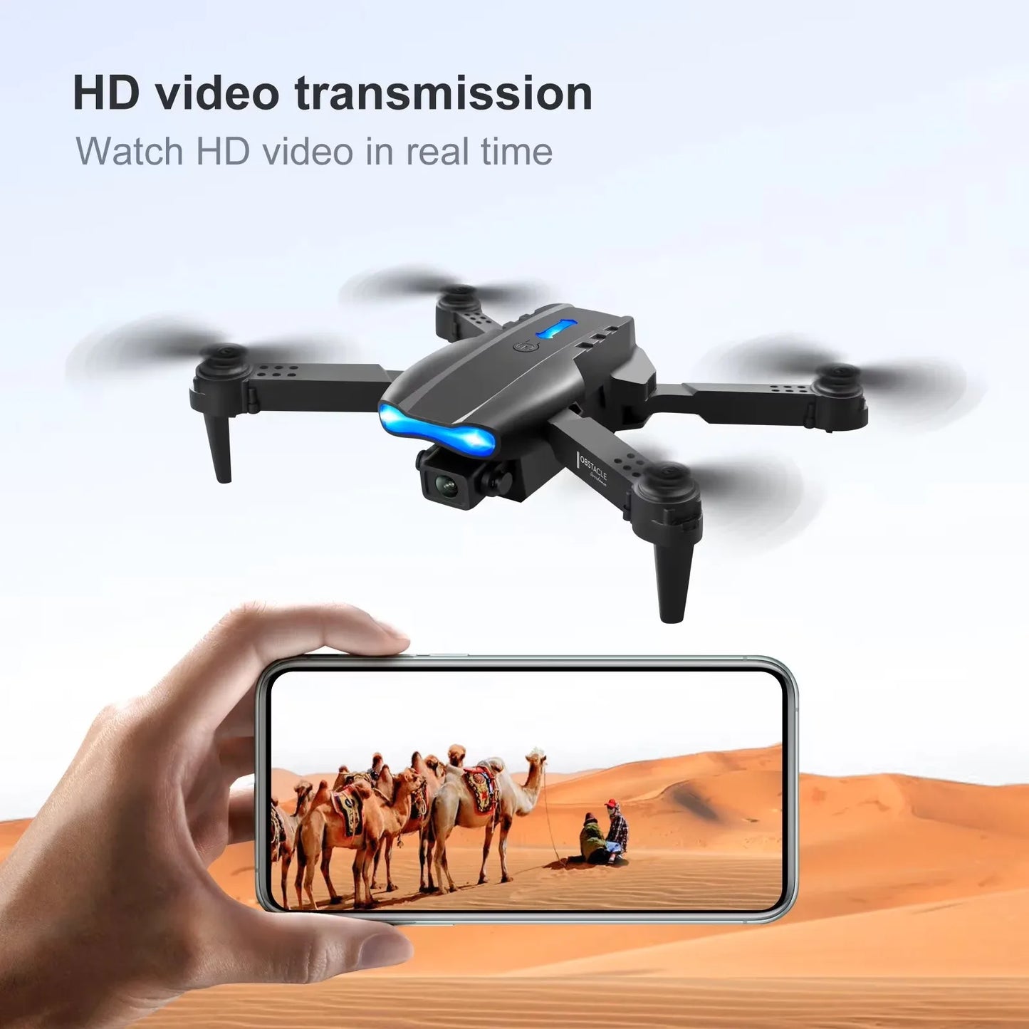 The 2026 Upgraded E88PRO MAX Foldable Drone Features Dual Cameras, Extra Batteries, an 8K Remote Control Screen, and One-Click Return-to-Home Functionality. Suitable for Beginners, It's an Ideal Holiday Gift.