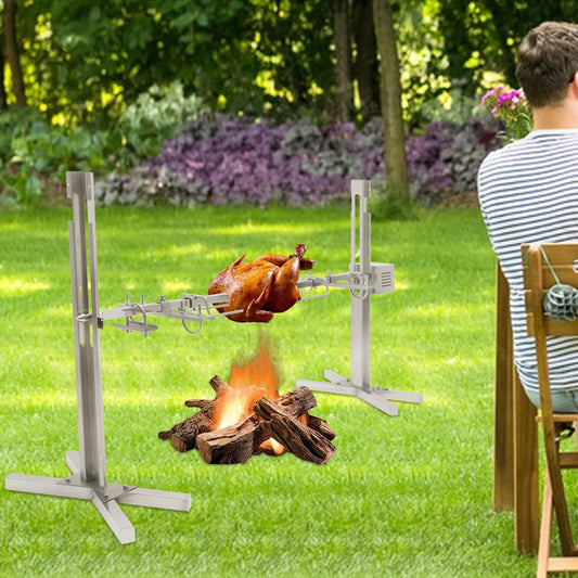 Electric Rotisserie Grill Kit Max Capacity 88 LBS Pig Chicken Roaster Rotisserie Machine with Adjustable Height for Outdoor Party