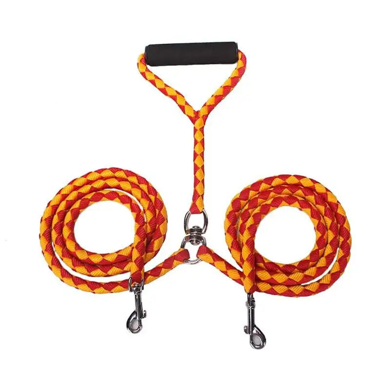 1.4 M Double Pet Leash‌ Adjustable & Durable for Two Dogs Anti-Tangle Walking Solution