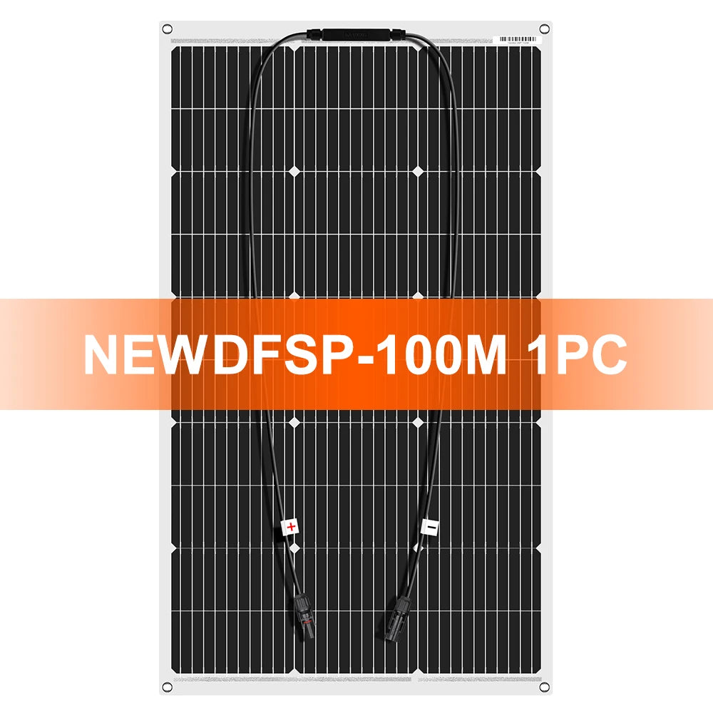 100W-400W Flexible & Durable Solar Panel, 12V/18V Waterproof Portable Charger for RV Camping Boat Van