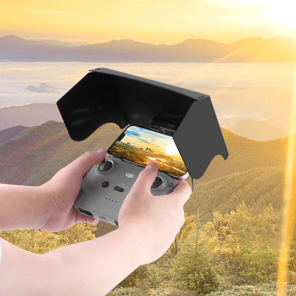 For DJI Mavic 3/Mini 2/Air 2/Air 2S/Mini 3 Pro RC-N1 Remote Controller Hood Sun Shade Phone Monitor Light Cover Drone Accessorie