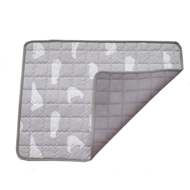 Pet Cooling Mat Dog Cat Sleeping Pad Cool Ice Silk Moisture-proof Mattress Cushion Summer Small Animal Cold Bed 5 sizes