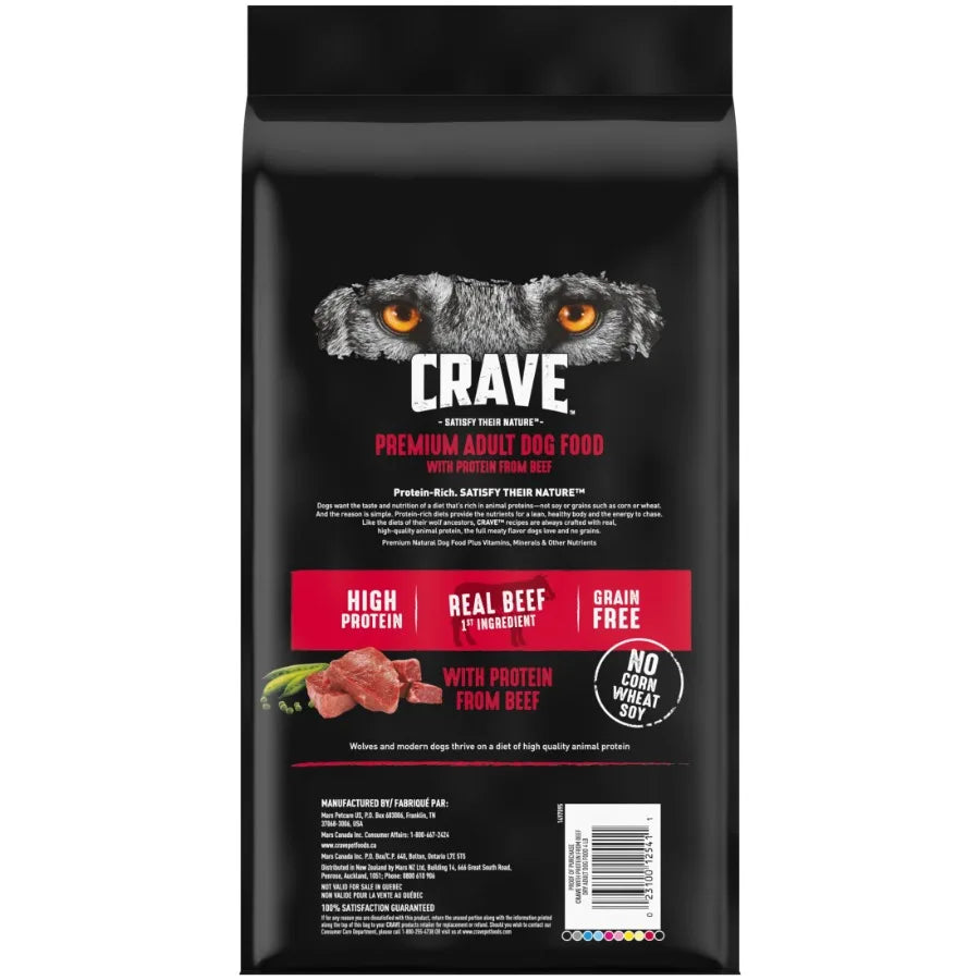 Grain Free Adult Dry Dog Food With Protein From Beef, 4 Lb. Bag