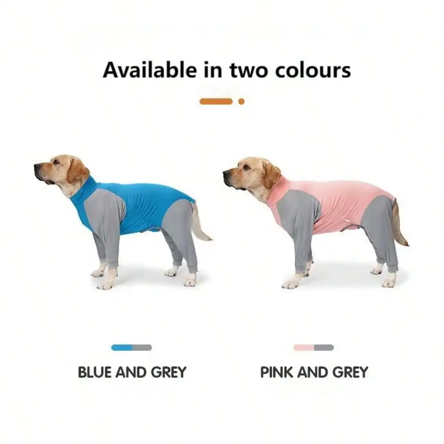 Labrador/Golden Retriever Post-Surgery Recovery Suit, Large Dog 4-Leg Anti-Shedding Sweater, Adjustable Potty Opening Unisex Design, Machine Washable, Suitable For Large Breed Dogs