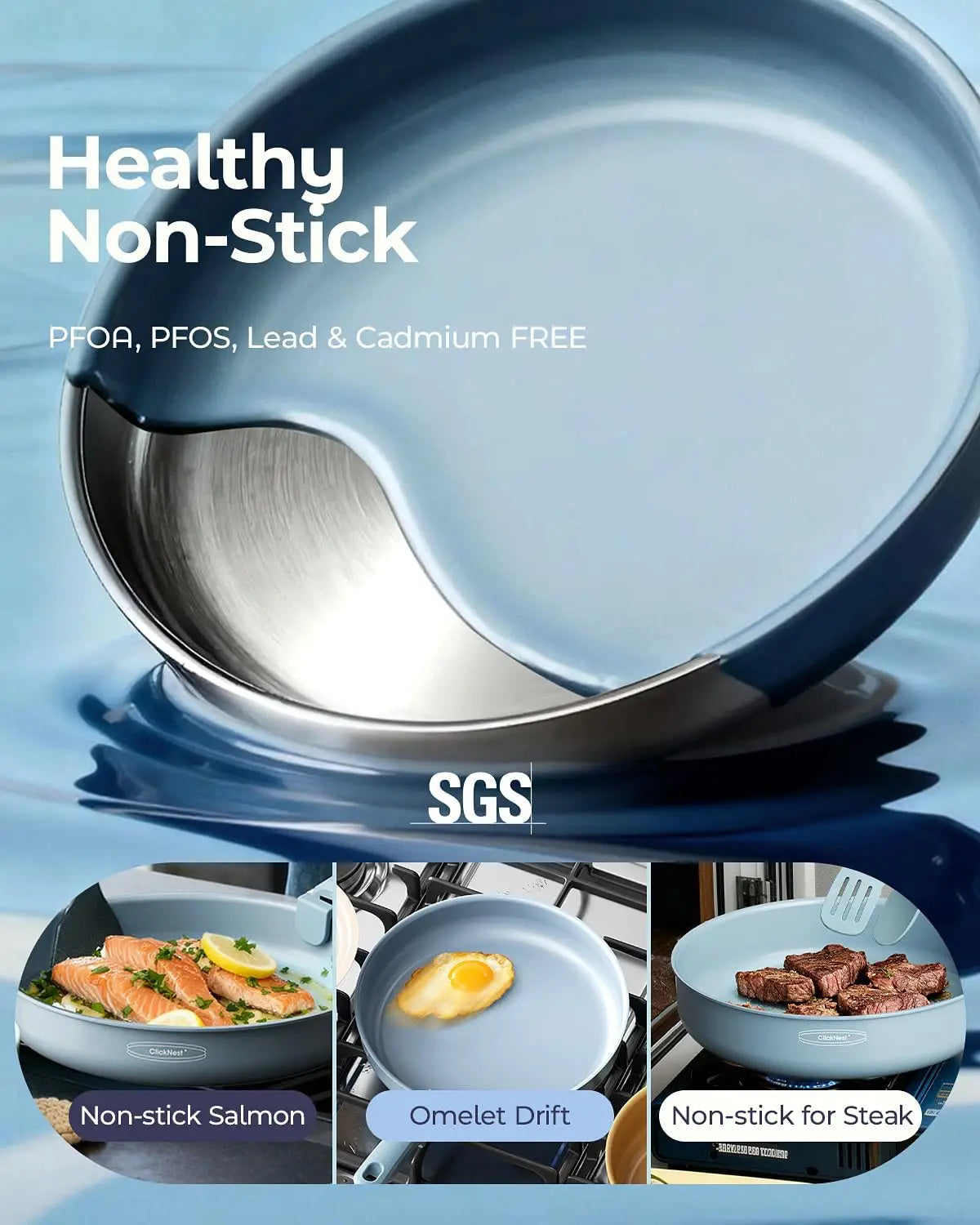 Ceramic Cookware Set, Detachable Handle Pots and Pans Non-Stick, 12-Piece Camping Cooking Set Nonstick with Storage Bag, Anti-Scratch