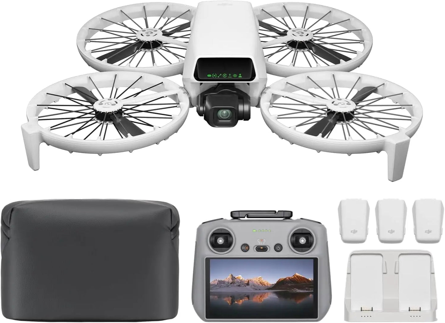 80% New DJI Drones Flip Fly With RC 2 Screen Remote Controller