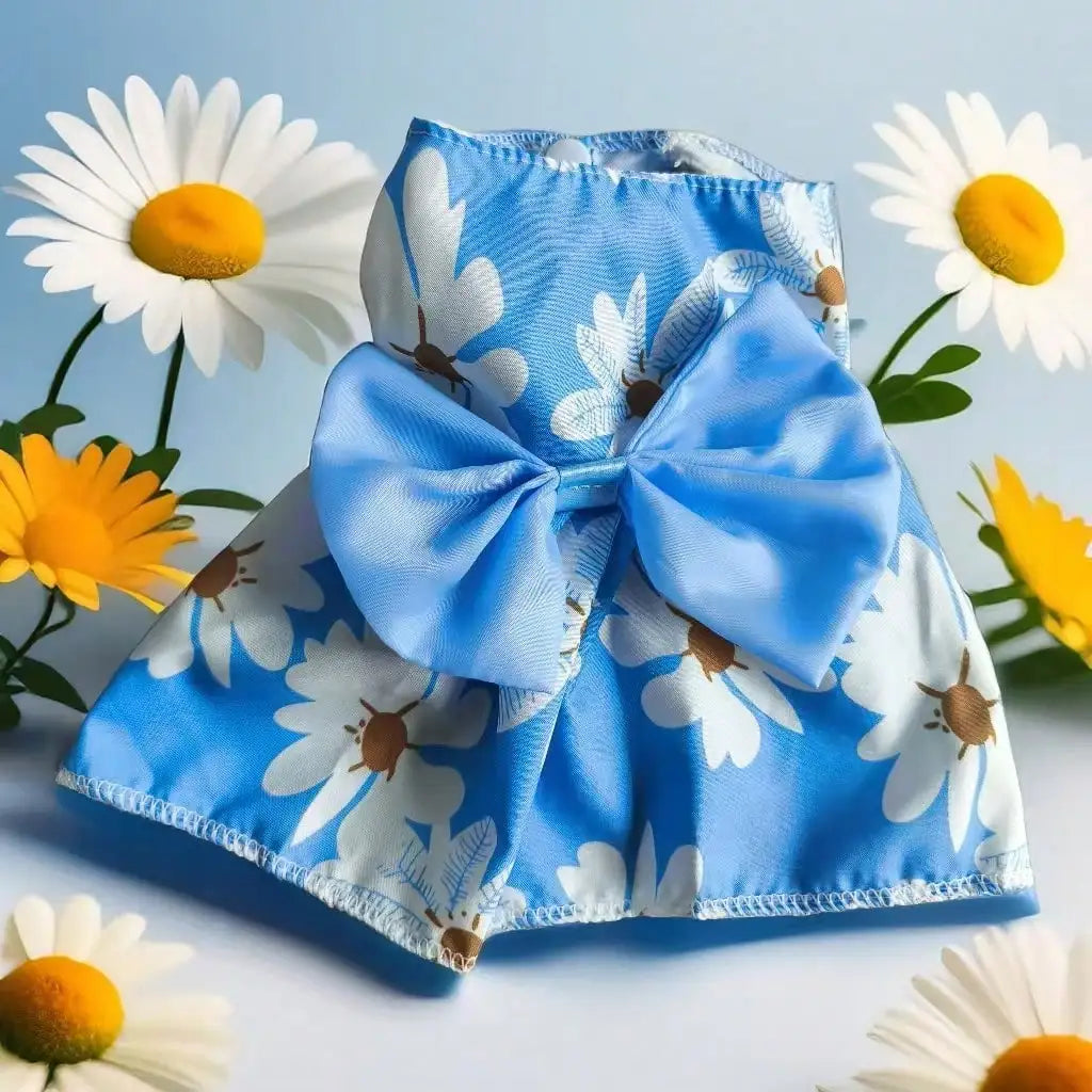 1pc Vibrant Floral & Fruit Pattern Pet Dress Outfit, For Cats & Dogs