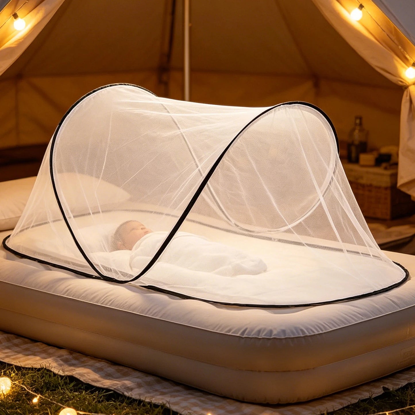 78x31x22in Large Pop-Up Mosquito Net, Lightweight, Breathable, and Soft Convenient Mesh Tent, Foldable and Durable, Mosquito Net