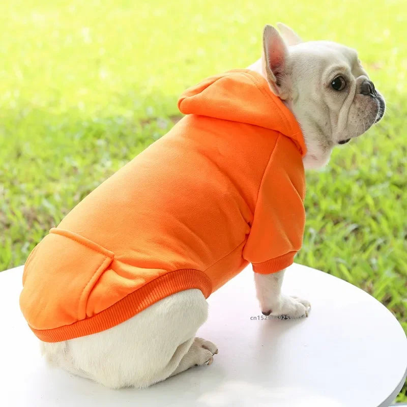 Dog Winter Hooded Sweatshirt for Small, Medium Puppy Pet Coat Cat Jacket Clothes Chihuahuas French Bulldog Costume