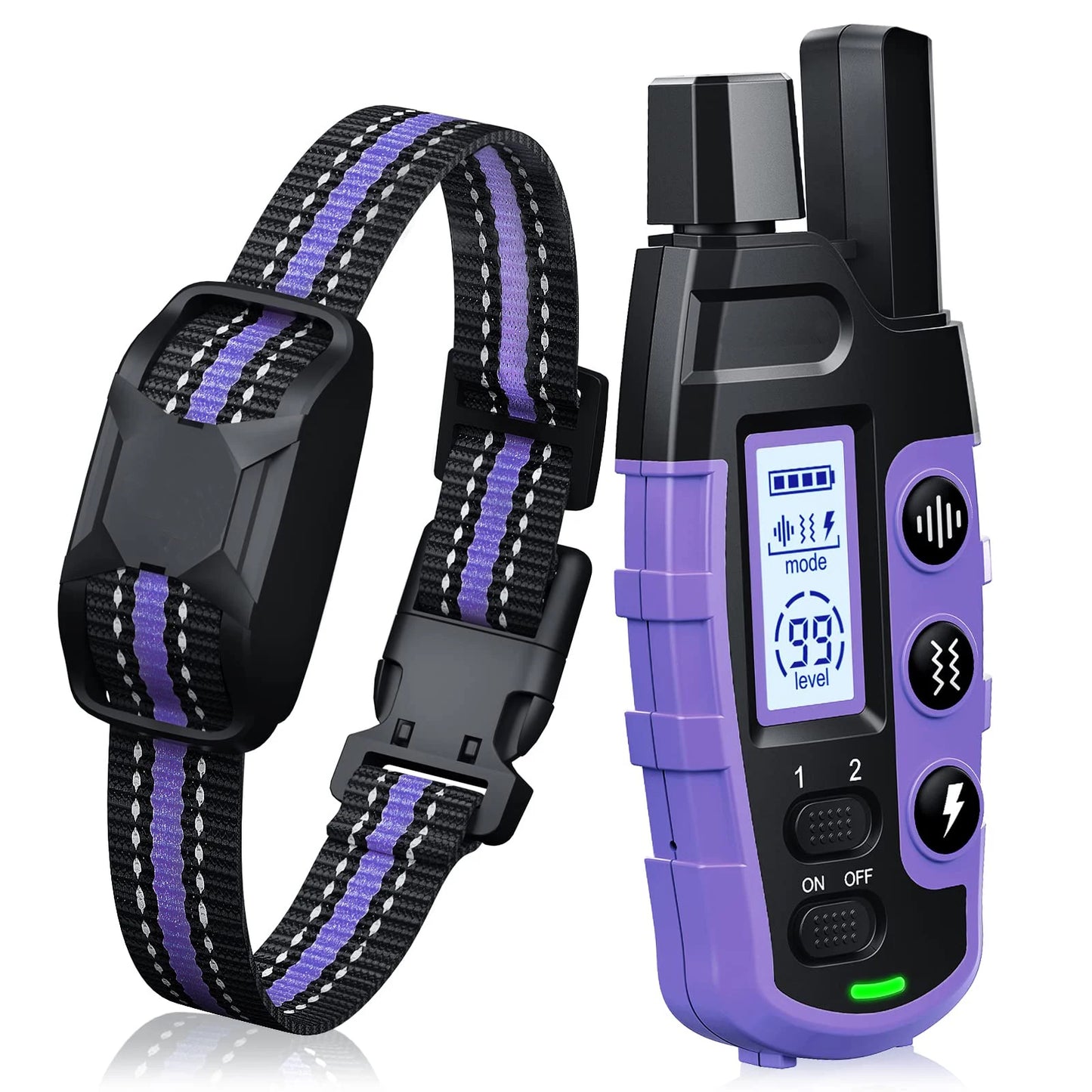 3300 Ft Electric Dog Training Collar Remote Control Waterproof Pet Behavior For 5-120 lbs Puppy With Vibration Shock Beep