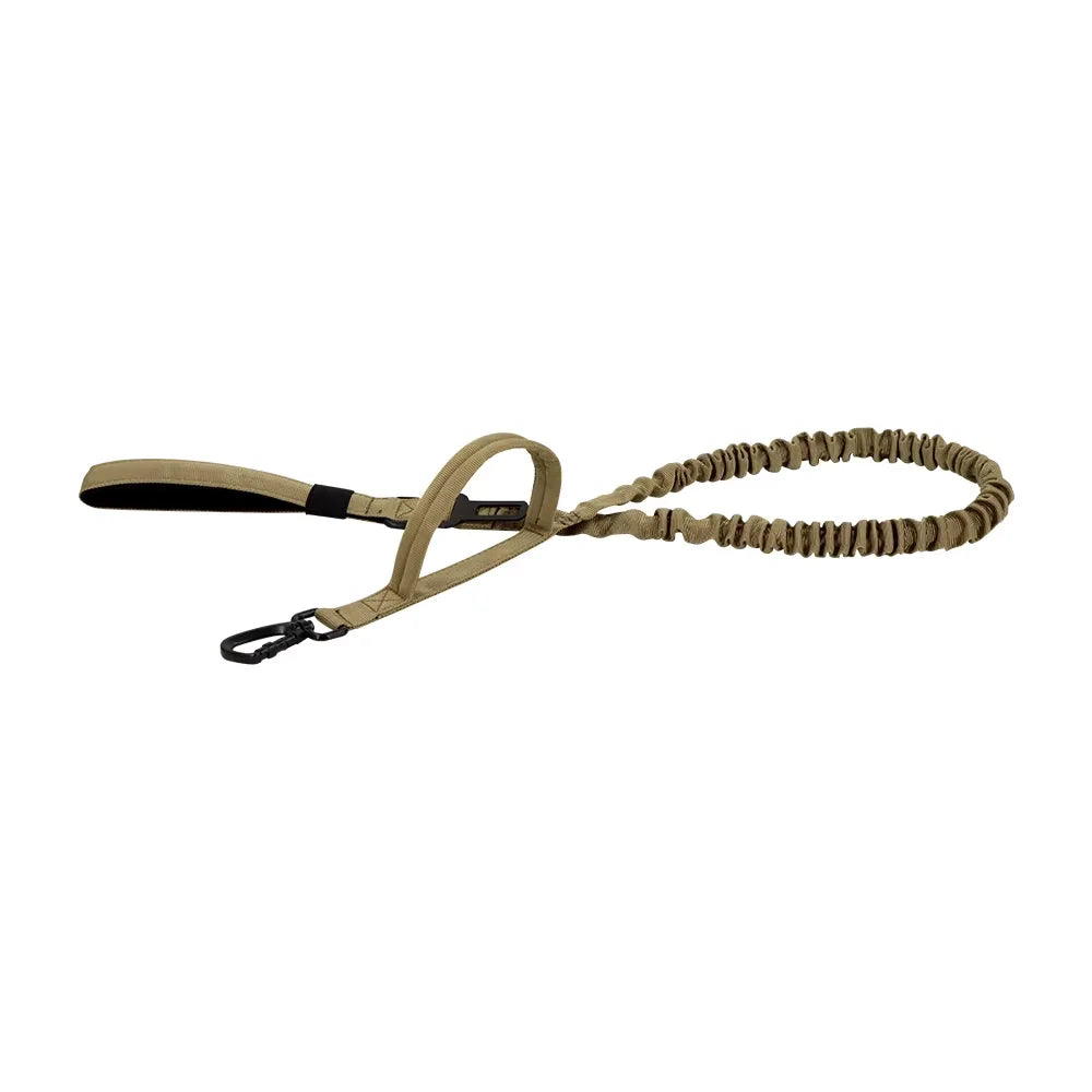 Military Adjustable Dog Leash Quick Release Elastic Rope With 2 Control Handles For Medium and Small Dogs Accessories