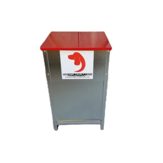 Duncan's Dog Feeder - Galvanized Metal Pet Food Station for Outdoor or Indoor Use - Automatic Gravity Self-Feeding Dispenser