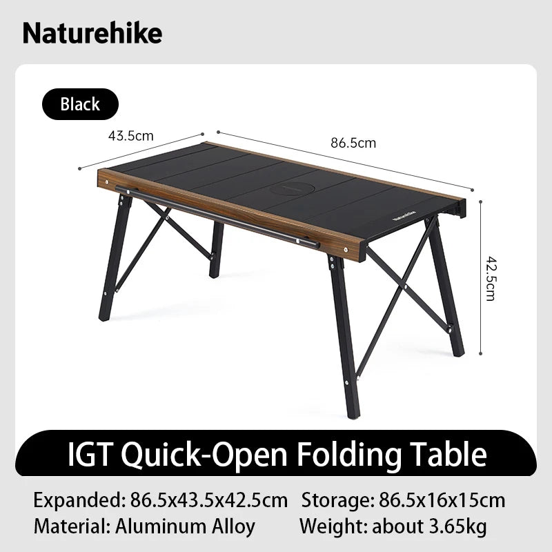 Camping Folding Aluminum Alloy IGT Table Multifunctional Portable BBQ Grill Table Outdoor Picnic Cooking Table