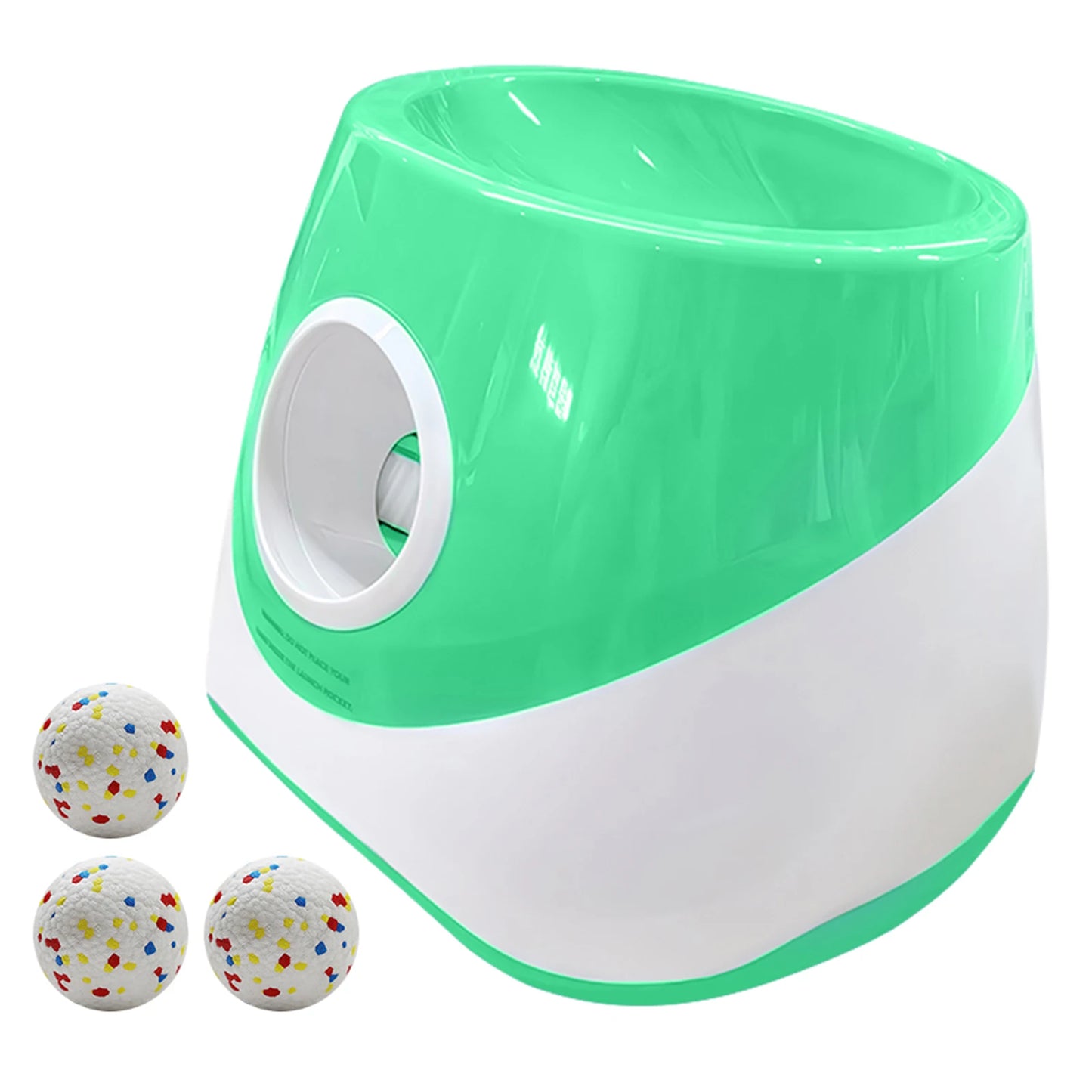 Dog Ball Thrower With 3 Tennis Balls Ball Thrower Machine Rechargeable Small Dog Ball Thrower for Small, and Medium Breeds