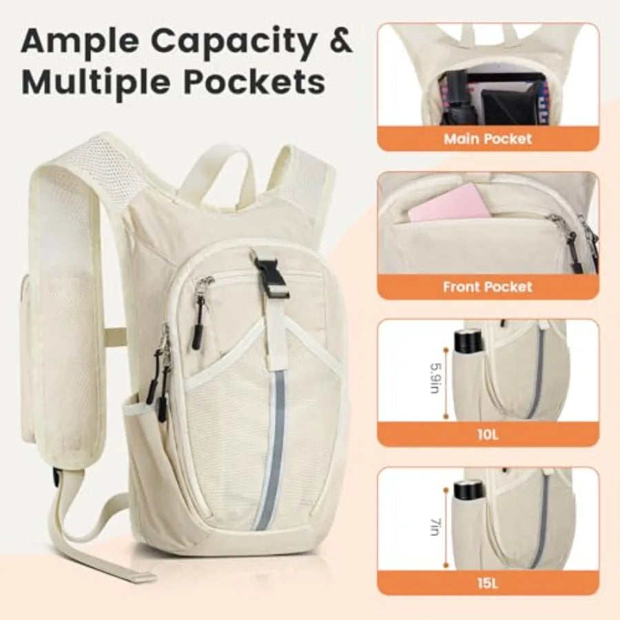 Small Hiking Backpack - Lightweight Packable Foldable Backpack for Travel, Camping, Outdoor Commute, Compact Rucksack for Women