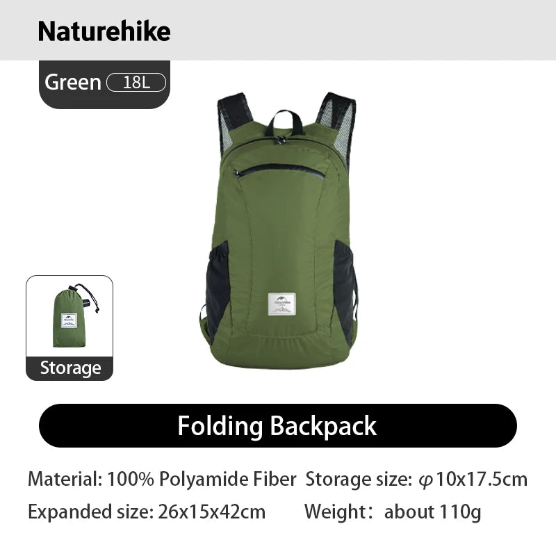 Outdoor Backpack Lightweight 18L for Travel Trekking Running Mountaineering Backpack Durable Hiking Daypack