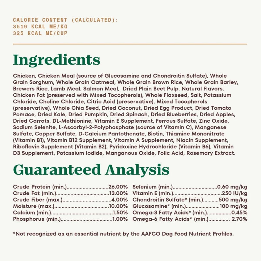 Ultra Senior Dry Dog Food with a Trio of Proteins from Chicken, Lamb and Salmon, 13 lb Bag