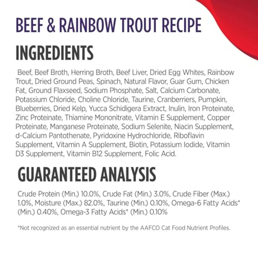 Variety Flavors Grain-Free Shredded Wet Canned Cat Food, 3 Ounce Pack of 12