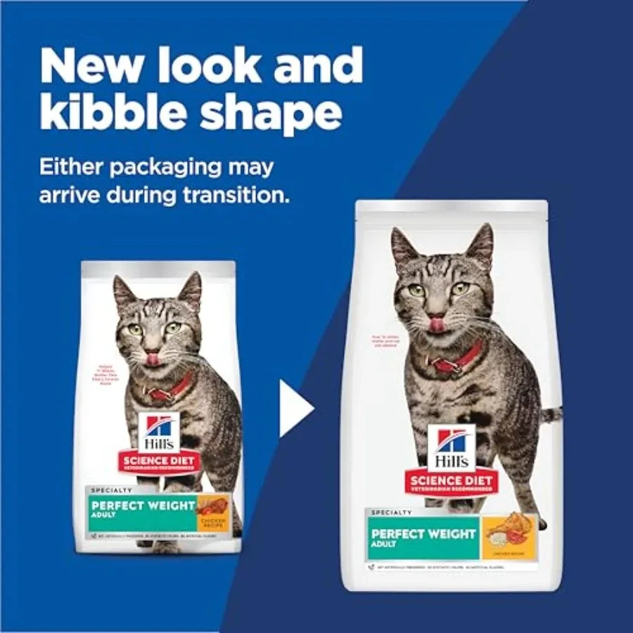 Adult Perfect Weight Dry Cat Food, Chicken, 7 lb. Bag
