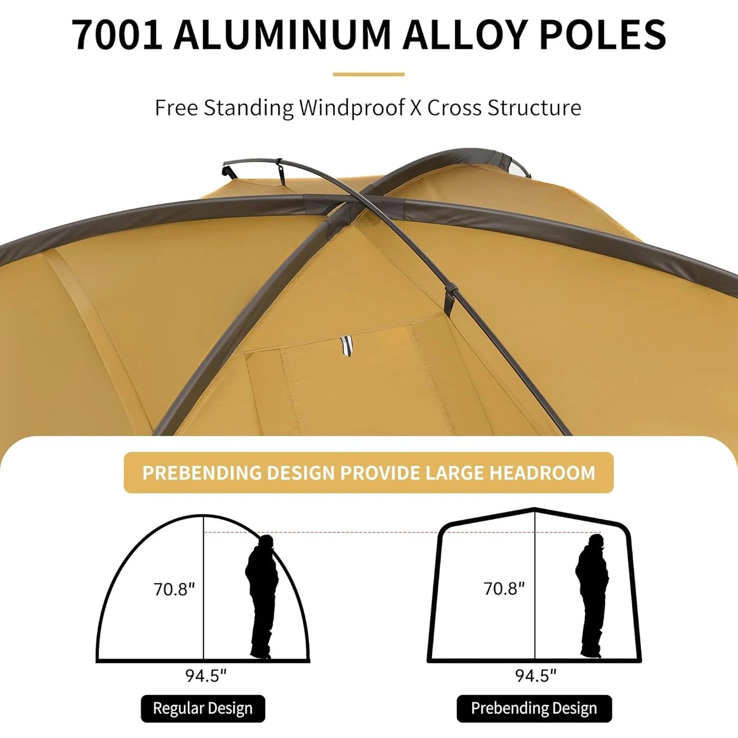 Dune 7.6 Camping Tent 4 Season for 2-4 Persons Waterproof Windproof 1 Room 1 Hall Family Travel Outdoor Large Tent