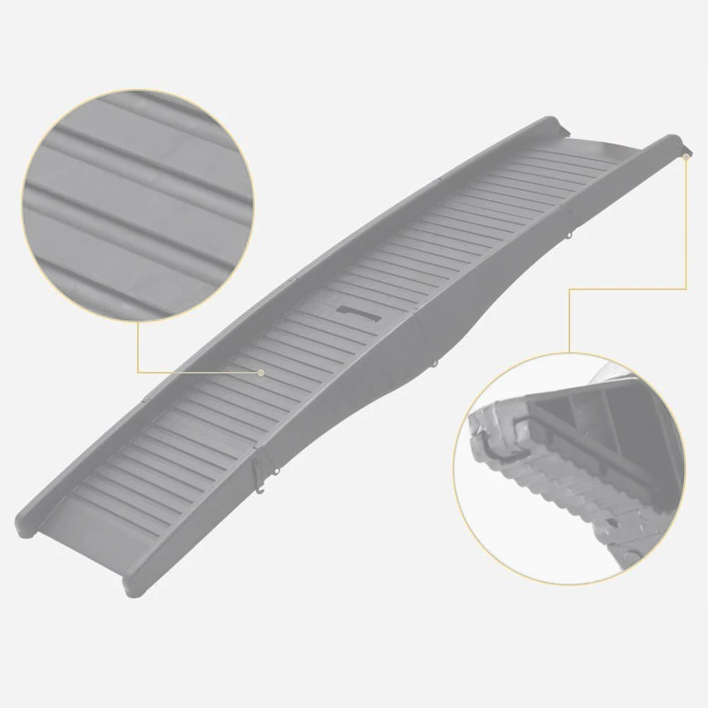 Dog Ramp Folding Extra Wide Dog Steps Non-Slip Surface 59" x 15" Portable Dog Ramp for Medium Large Dogs Get Into A Car