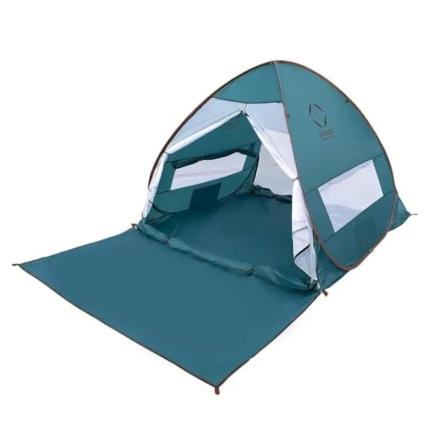 1/2 Person Beach Tent, Lightweight and Easy Set Up Pop up Tent UFP 30+ Quick Portable Sun Shade Shelter for Beach, Picnic, or Backyard