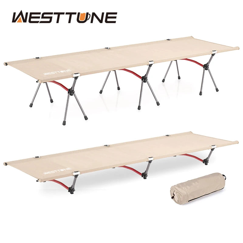 Marching Bed, Portable Folding Bed, Ultra-Light Aluminum Alloy Sleeping Bed, Outdoor Camping, and Travel