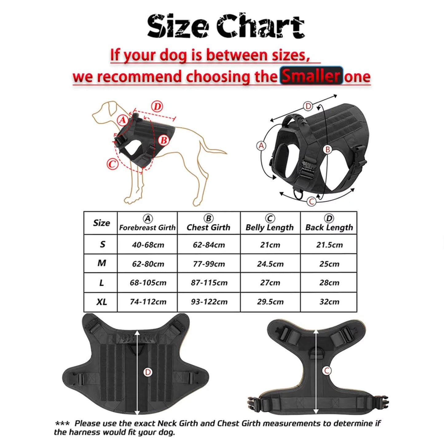 Tactical Dog Harness Collar And Leash Set Adjustable Training Walking Vest For Medium Large Dogs German Shepherd Malinois Outdoor Use