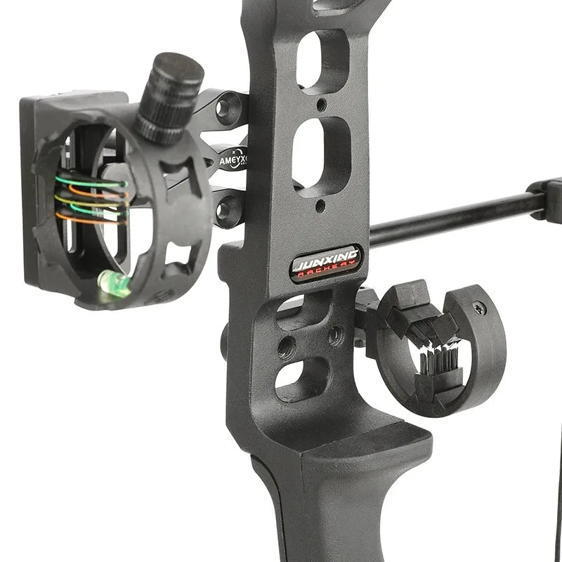 Compound Bow Complete Kit 20-70lbs Adjustable 320FPS 80% Let-Off RH for Hunting Target Shooting Practice Use
