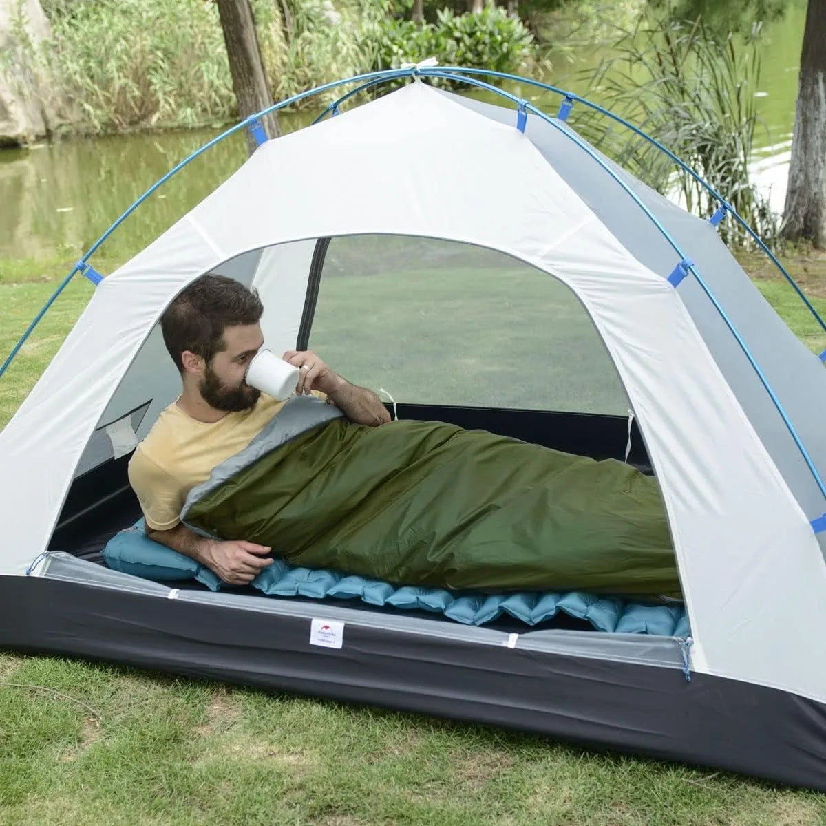 Ultralight Sleeping Bag Large LW180 Envelope Backpacking Sleeping Bag Portable Waterproof Summer Camping Sleeping Bag