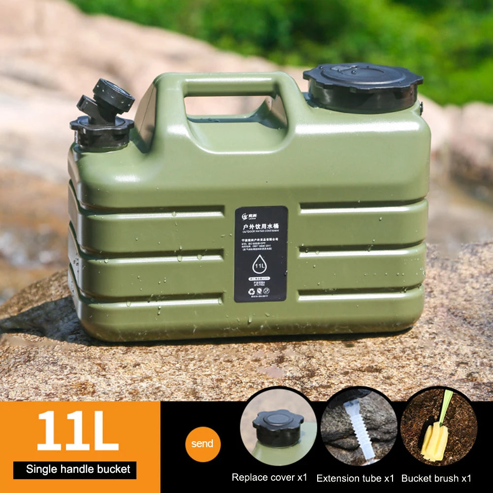 5-12L Water Bucket Large Capacity Portable Camping Water Container with Faucet No Leakage Water Tank for Outdoor Travel Driving