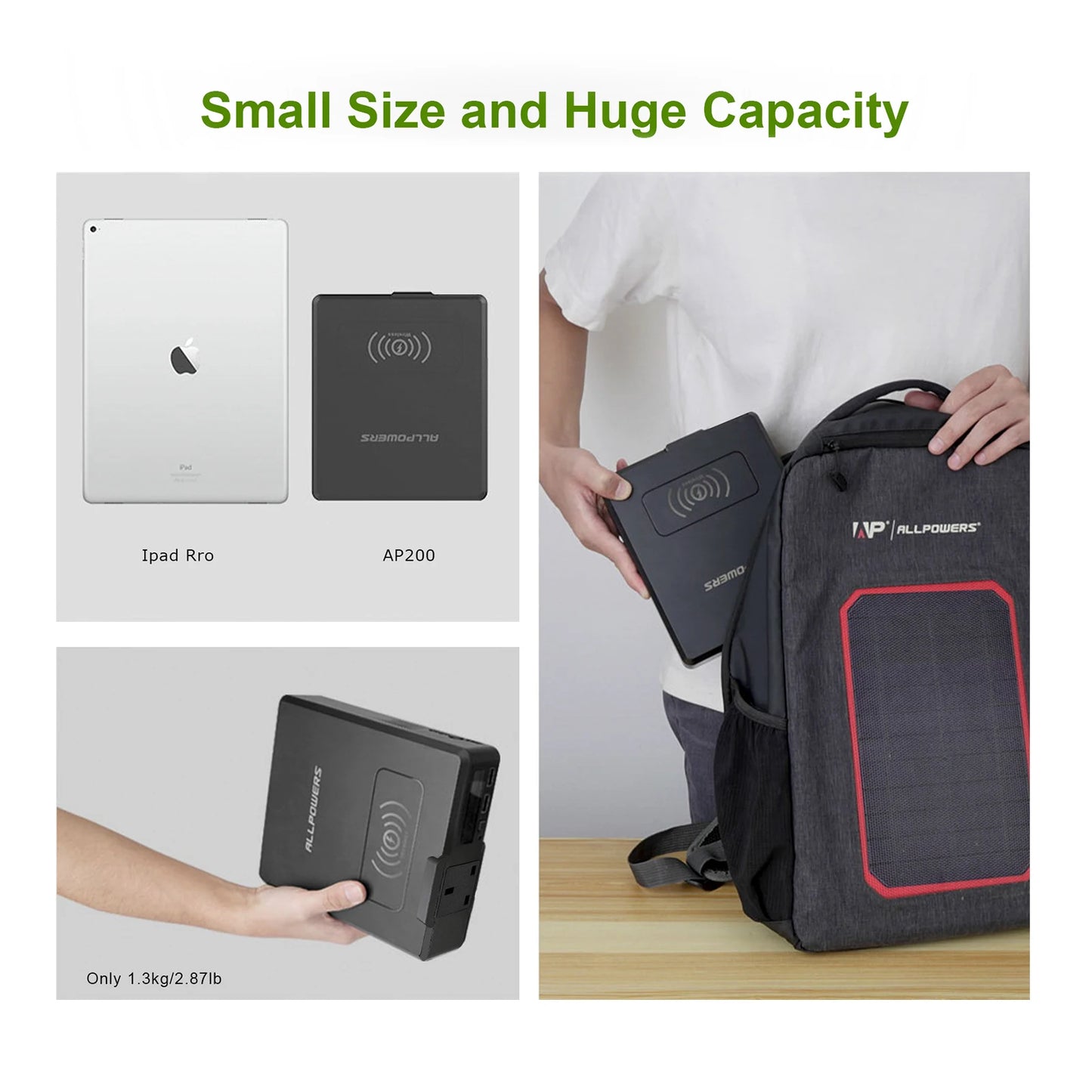 Solar Powerbank 154Wh 41600mAh  External Battery Charger Powerstation 200W Portable Generator Emergency Backup Power